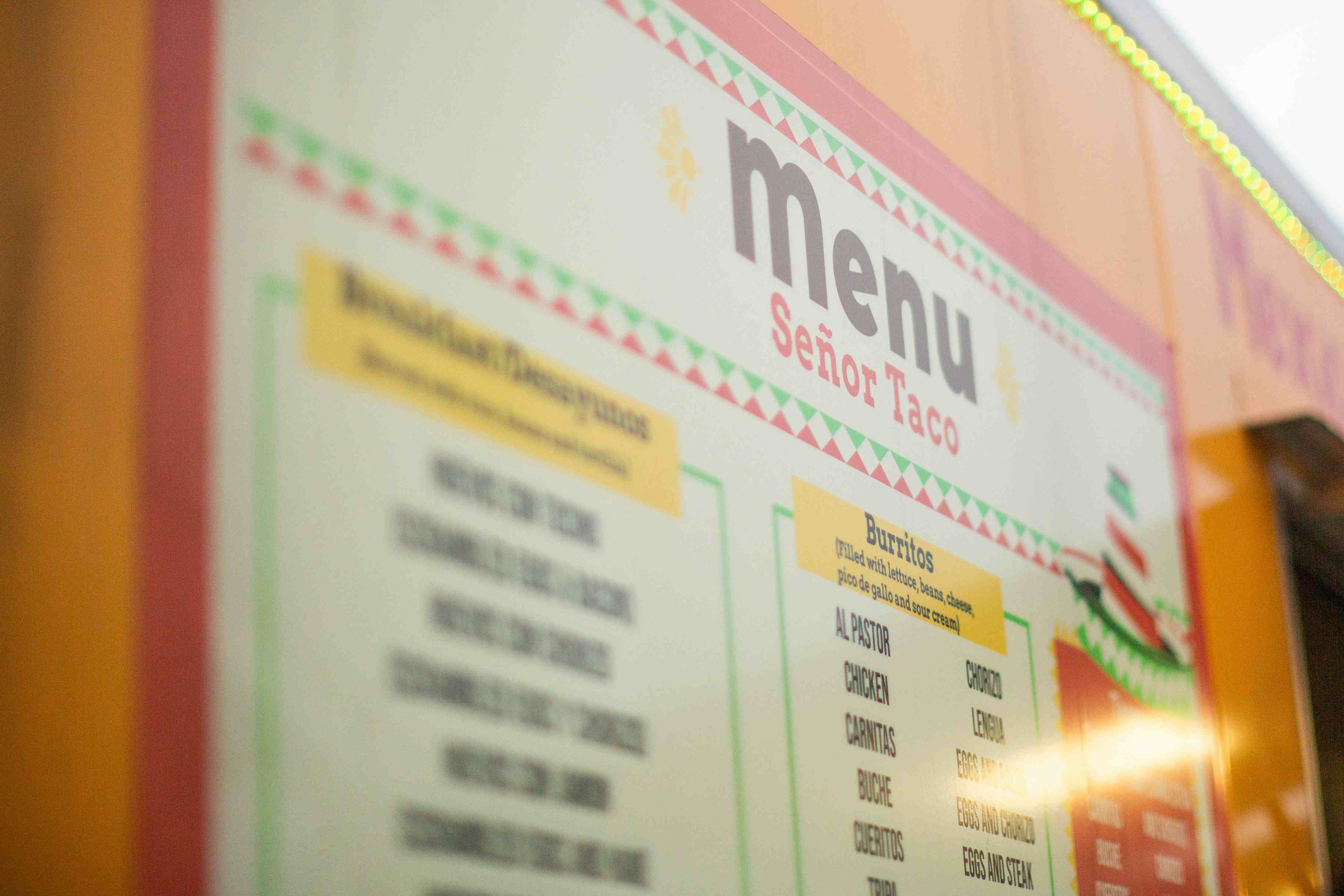 Restaurant Menu Layout